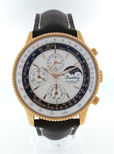 breitling navitimer montbrillant olympus 18k